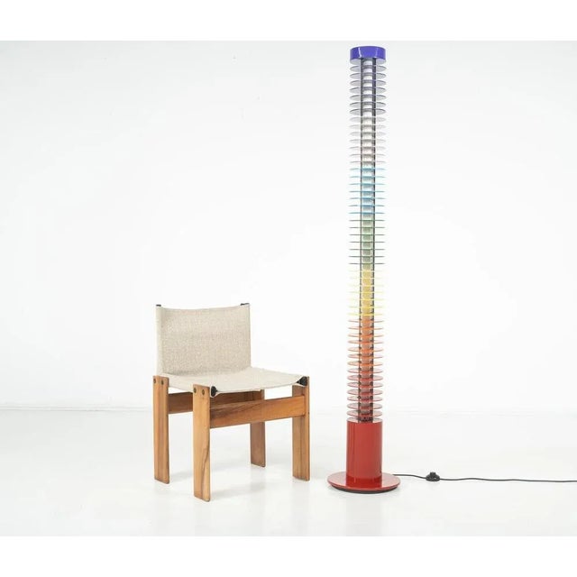 Floor Lamp Model "Iride" by Ico Parisi, Manufactured by Lamperti, Italy This piece is attributed to the mentioned...