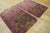 Purple 1920s Purple Floral Antqiue Pair of Chinese Art Deco Carpets 3' X 4'7" Knotted Wool Rugs For Sale - Image 8 of 12