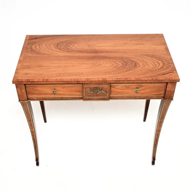 Antique Empire French Walnut Console Table, 1870s For Sale - Image 4 of 10