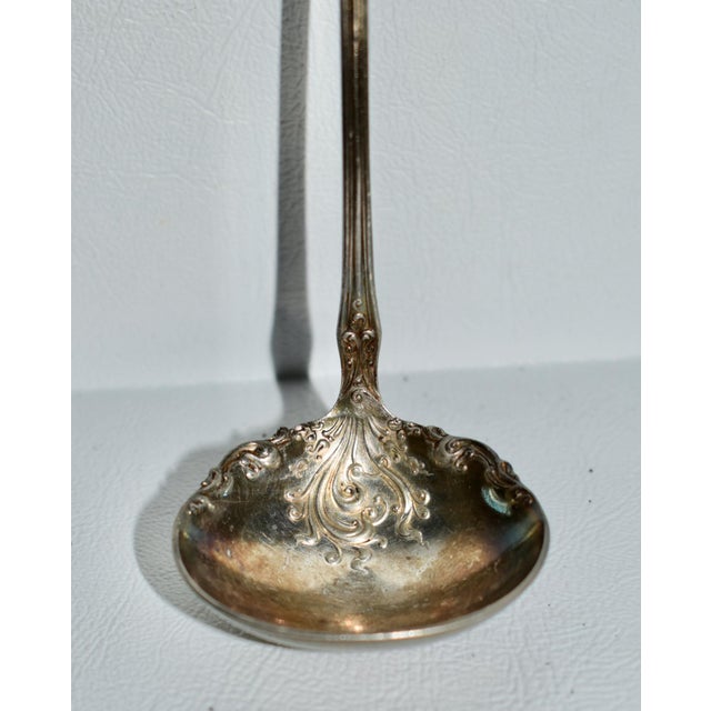 Art Nouveau Vintage Rogers & Bro. Silverplate Art Nouveau Style Ladle For Sale - Image 3 of 11