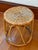 Anthropologie Vintage Bentwood Rattan Stand With Woven Top For Sale - Image 4 of 6