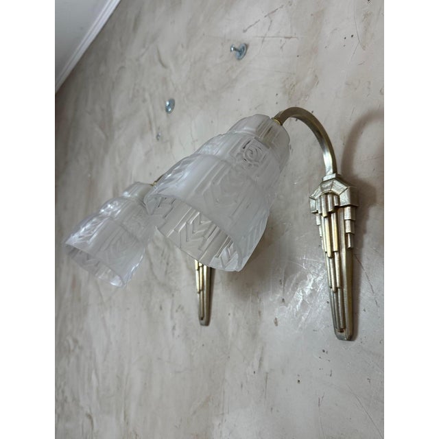 Art Deco Wall Lights, 1930, Set of 2 For Sale - Image 6 of 18