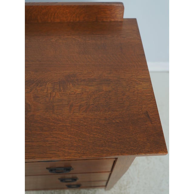 Stickley Mission Oak Arts & Crafts Gentlemens Chest For Sale - Image 14 of 18