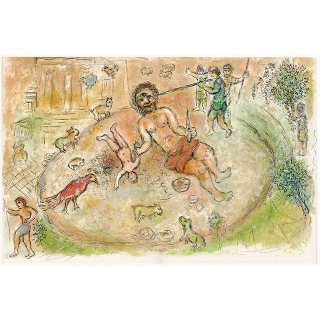 Marc Chagall, Polyphemus from Odyssey, 1989, Paper For Sale