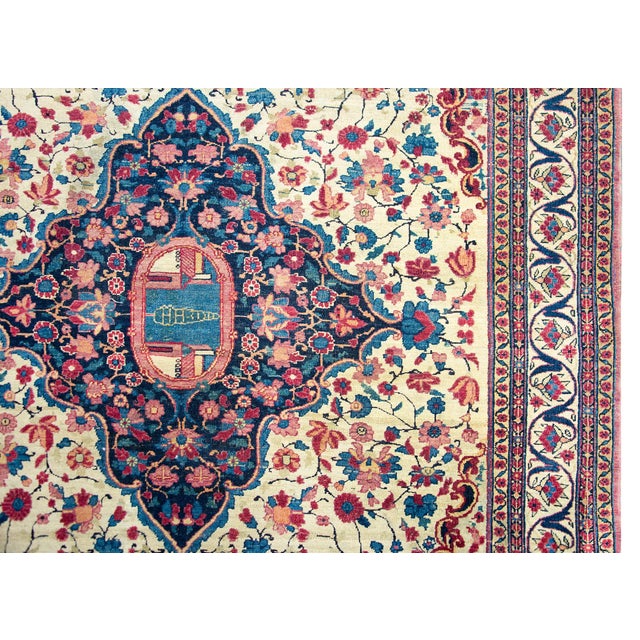 Early 20th Century Tehran Rug For Sale - Image 10 of 15