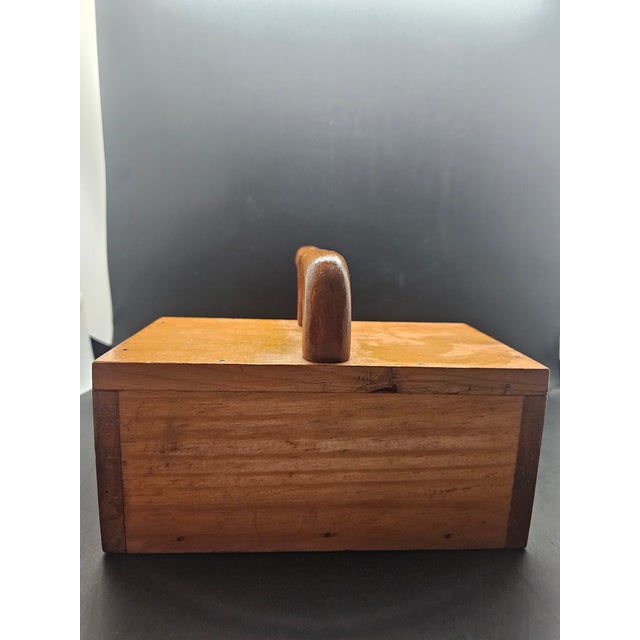 Vintage Teak MCM Wooden Berry Picker or Cranberry Scoop