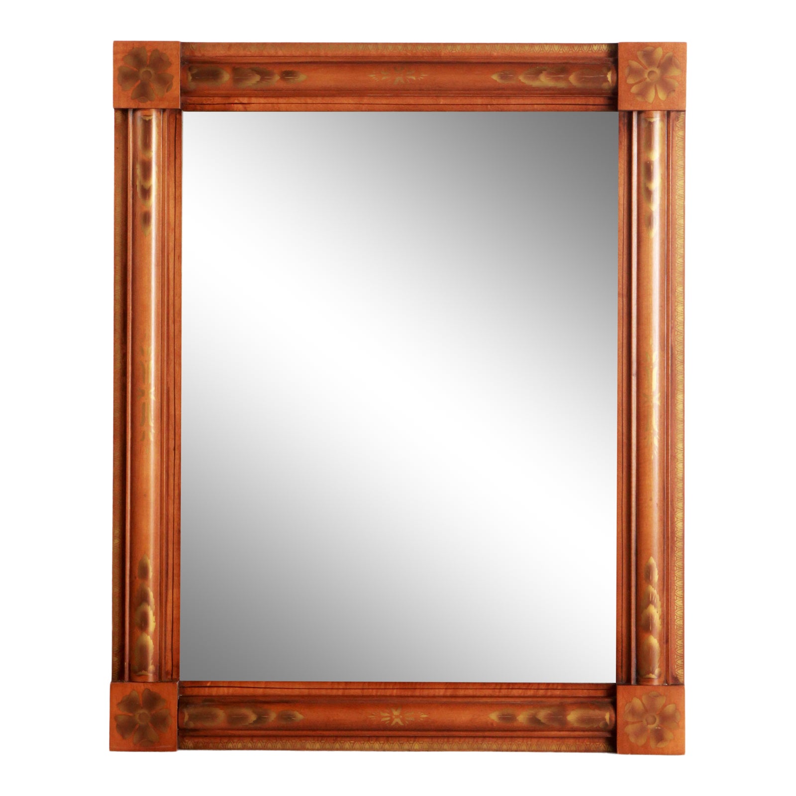 1950s Vintage Lambert Hitchcock Stenciled Solid Maple Americana Wall