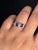 Stunning Diamond Blue Sapphire Engagement Ring in 18K Gold featuring natural sapphire of 1.16 carats and diamonds of 0.64...