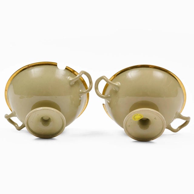 Beige Antique Early 19th Century Wedgwood Drabware Urn or Vase Form Sauce Tureens - A Pair For Sale - Image 8 of 9