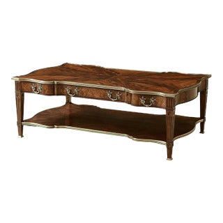 Louis XVI Style Mahogany Cocktail Table For Sale