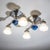 Blue 1930s Art Deco Railway Ceiling Lights - Set of Four For Sale - Image 8 of 9