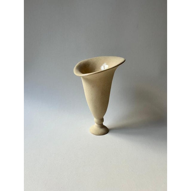 Contemporary Lys Sculptural Vase in Glazed Stoneware by Thalia Dalecky For Sale - Image 3 of 9