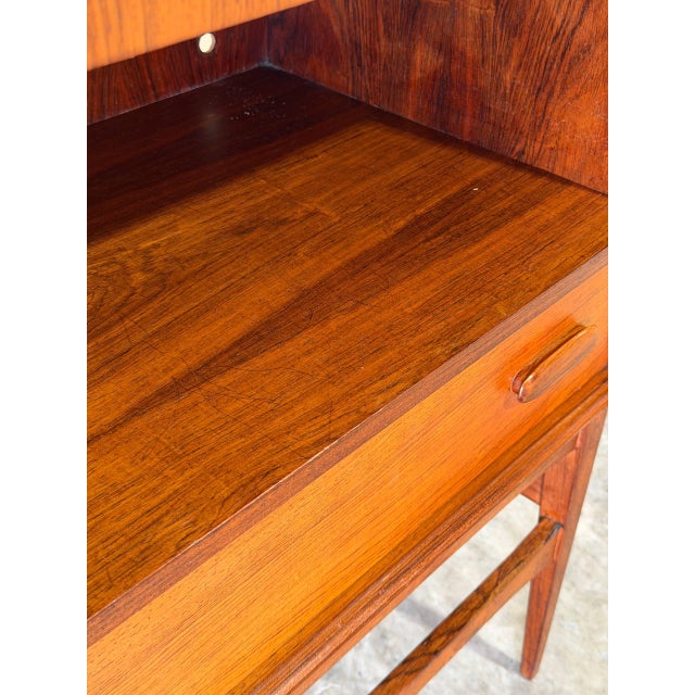 Large Rosewood Sideboard With Drop-Down Bar and Shelves Danish Mid-Century Modern 1960s For Sale - Image 14 of 16
