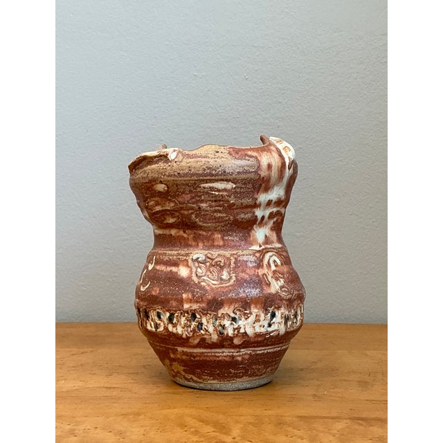 Ceramic Vintage Abstract Studio Pottery Vase For Sale - Image 7 of 12