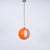 Orange Murano Glass Eclipse Pendant attributed to Carlo Nason for Mazzega, Italy, 1960s For Sale - Image 12 of 15