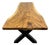 Live Edge Single-Slab Monkeypod Conference Table, 10 Ft, 44 in Wide For Sale
