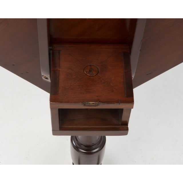 18th Century Federal Mahogany Tilt Top Candle Table Antique For Sale - Image 12 of 13