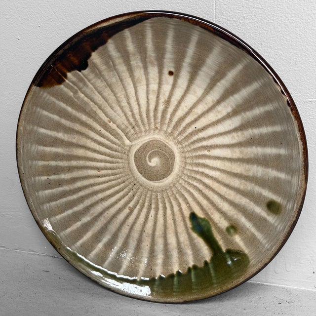 Japanese Ceramic Plate, 1970 For Sale - Image 16 of 17