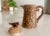 Farmhouse Mid-Century Folk Art Ceramic Faux Bois Tree Trunk Pitcher With Bird Finial For Sale - Image 3 of 10