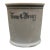 Vintage Tom & Jerry Holiday Punch Cup Mug White Porcelain Black Gothic Font Gilt Trim For Sale
