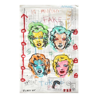 Fake Tokyo Pop - Marilyn Monroe Original Figurative Pop Art by Gary John For Sale