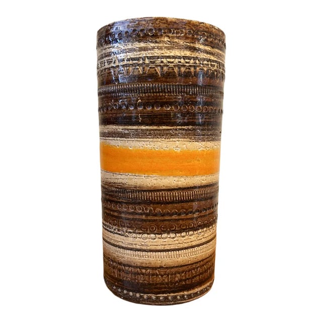 Italian Vase in Sahara Decor by Aldo Londi, 1960s, in Good conditions. Designed 1960 to 1969 I have official proof of...