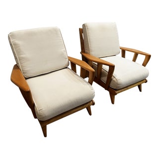 1950s Vintage Heywood Wakefield Biscayne Collection Club Chairs - a Pair For Sale