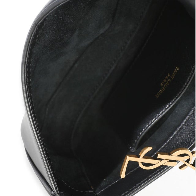 Black Black Smooth Calfskin Mini Le 5 A 7 Hobo For Sale - Image 8 of 8