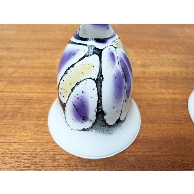 Vintage German Glass Vase and Goblet by Hans Jürgen Richartz for Richartz Art Collection, Set of 2 For Sale - Image 17 of 18