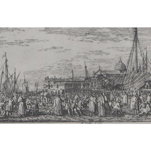 Giovanni Antonio Canal, The Market on the Mole in Venice, 1975, Photogravure For Sale - Image 5 of 7