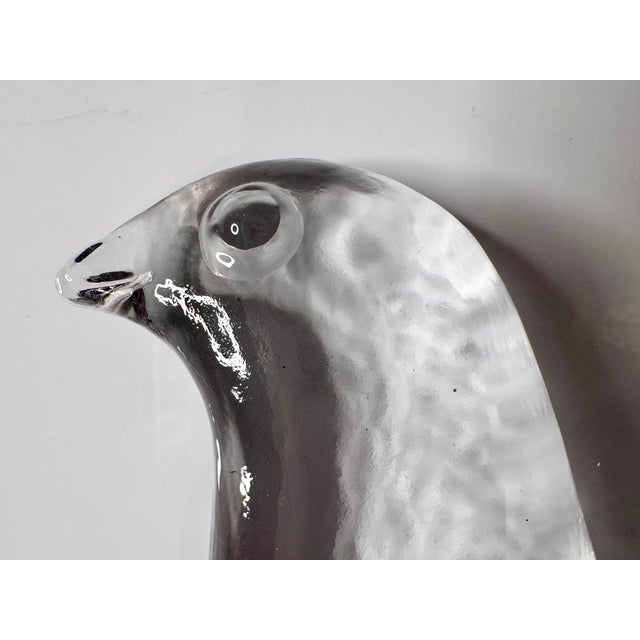 Glass Glass Art Suncatcher in the shape of a Dove by Bertil Vallien for Boda, Sweden, 1970s For Sale - Image 7 of 12