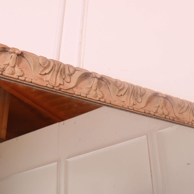 Italian Wall Mirror in Walnut, 1890s For Sale - Image 8 of 10