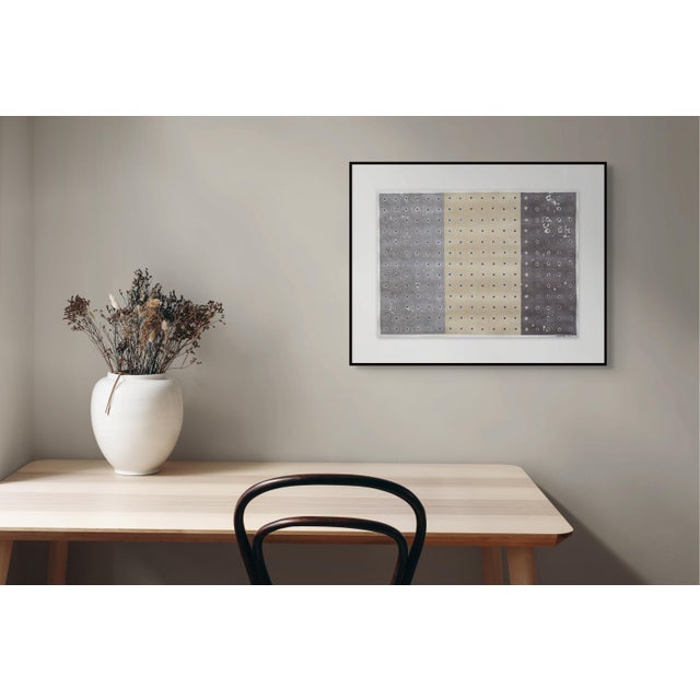 Contemporary Abstract Watercolour on Paper "Trois Bandes" by Jérémie Iordanoff For Sale - Image 4 of 8