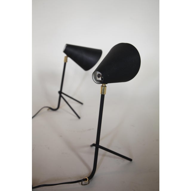 1950s Swedish Tripod Lamps, 1950s, Set of 2 For Sale - Image 5 of 13