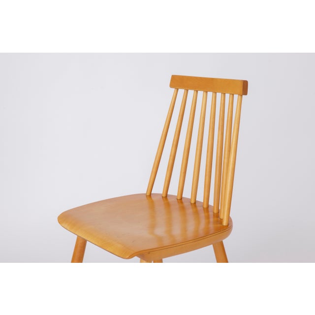 Wood Mid-Century Modern Swedish Pinocchio Dining Chair by Yngve Ekström, 1970s For Sale - Image 7 of 11