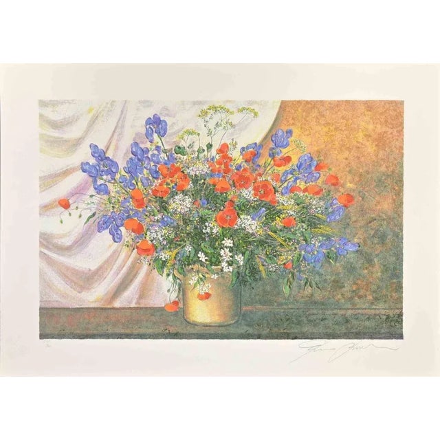 Wildflowers is an original modern artwork realized by Franco Bocchi in 1980s. Mixed colored serigraph. Hand signed on the...