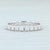 Modern New 0.46ctw Diamond Eternity Ring 14k White Gold Size 6 Wedding Stackable Band For Sale - Image 3 of 7