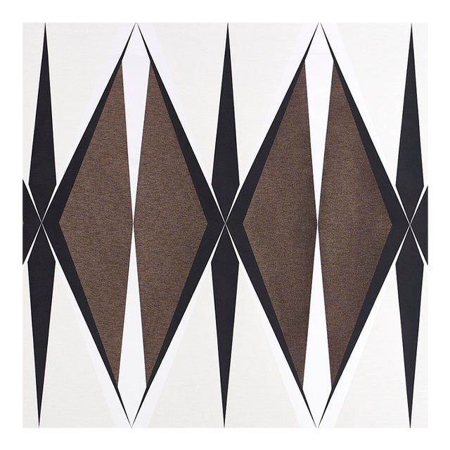 Sample - Schumacher Elvetico Fabric in Brown For Sale