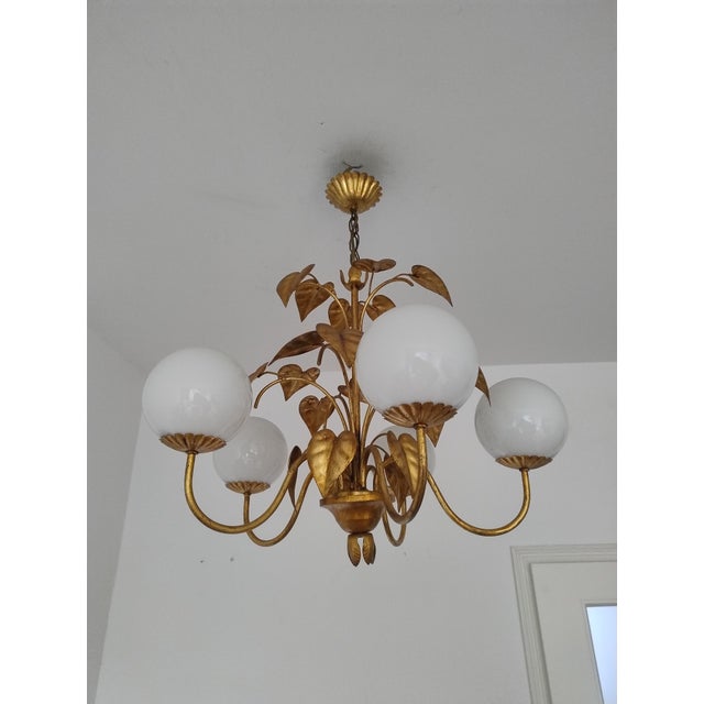 Italian Hollywood Regency Chandelier by Hans Högl, 1960s For Sale - Image 10 of 11
