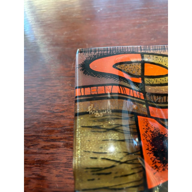 1960s 1960s Higgins Studio Glass Rectangular Dish For Sale - Image 5 of 10