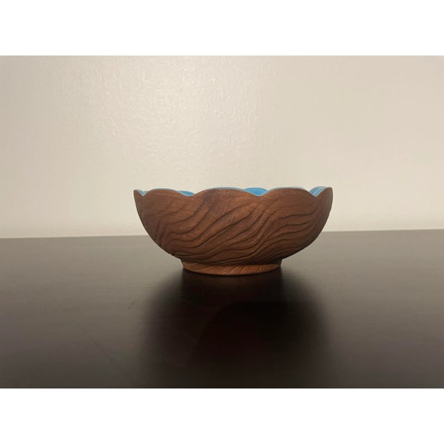 Ceramic Mid-Century Sequoia Ware Usa Pottery Candleholder Catchall For Sale - Image 7 of 10