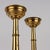 Antique Candleholders with Square Base and Circular Feet in Gilded Bronze, Set of 2 For Sale - Image 4 of 10
