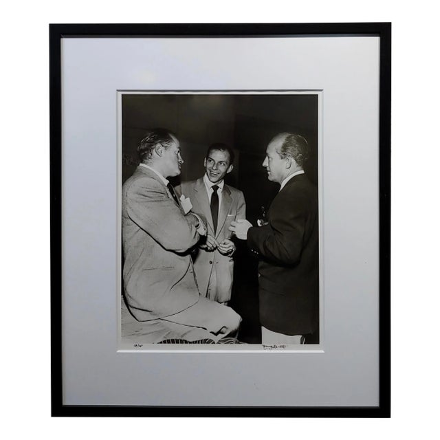 Frank Sinatra Bob Hope & Bing Crosby 1949 Signed Photograph by Murray Garrett For Sale