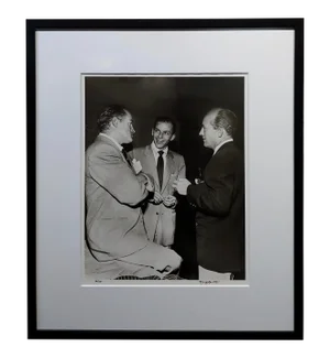 Frank Sinatra Bob Hope & Bing Crosby 1949 Signed Photograph by Murray Garrett