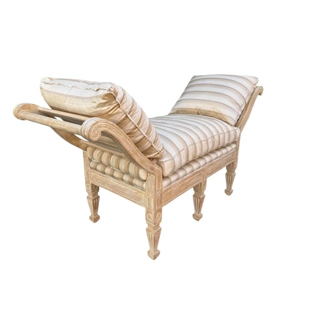 Rose Tarlow Rose Tarlow Melrose House Settee Chaise Bench For Sale - Image 4 of 5