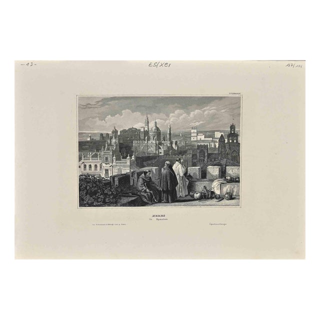 Property D. Publisher, View of Xeres, Lithograph, 19th-Century For Sale