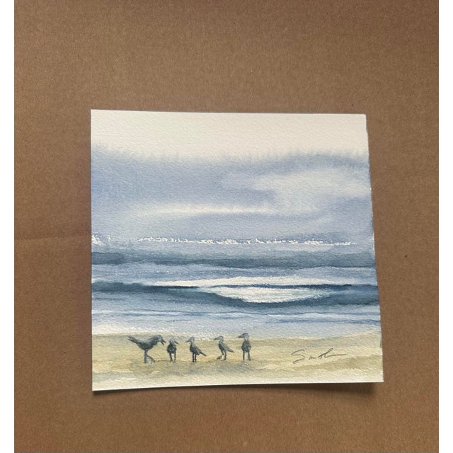 Morning Tides is an original watercolor seascape evoking the quiet beauty of an early day by the shore. Gentle waves roll...