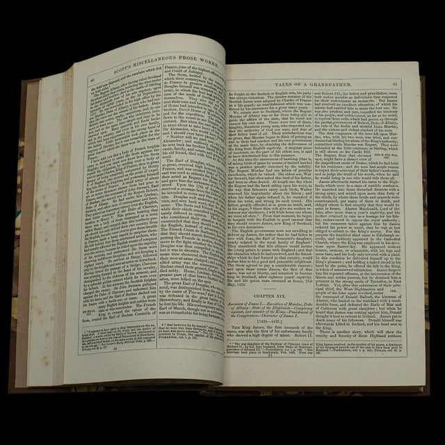 Mid 19th Century 1841 Antique Scottish History Book Tales of a Grandfather For Sale - Image 5 of 12