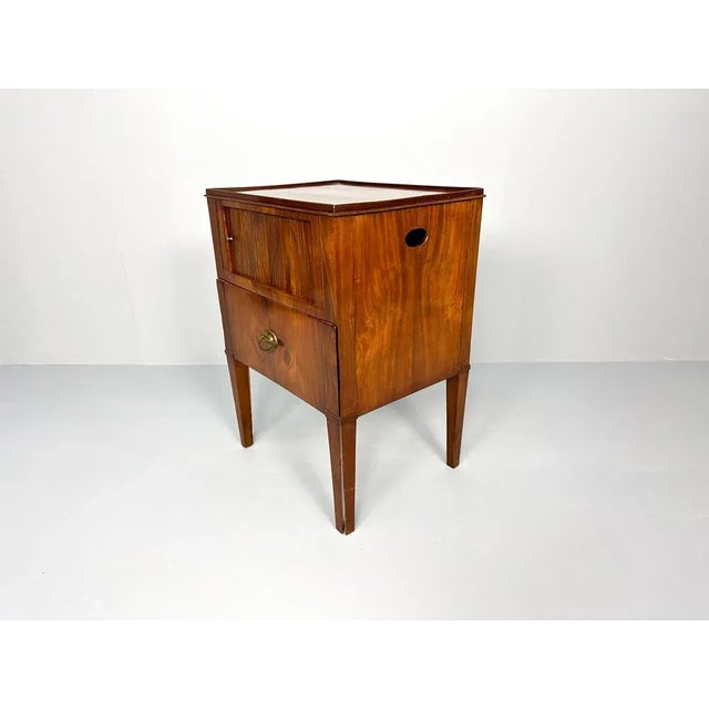 Antique Nightstand with Roller Door, 19th Century For Sale - Image 3 of 12