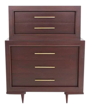Mid Century Modern Five Drawer High Chest